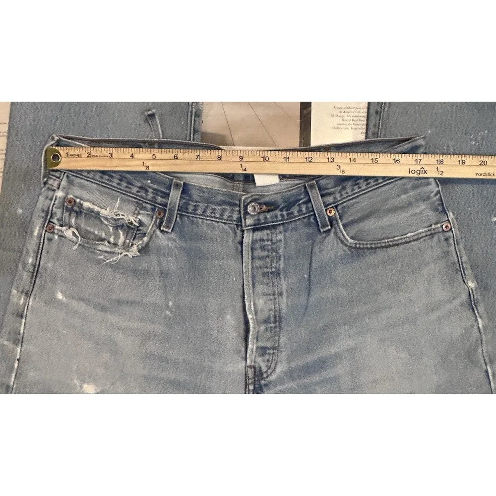 Vintage Levi's 501 Jeans Mens 38x33 Original Fit Button Fly Blue Denim 90s